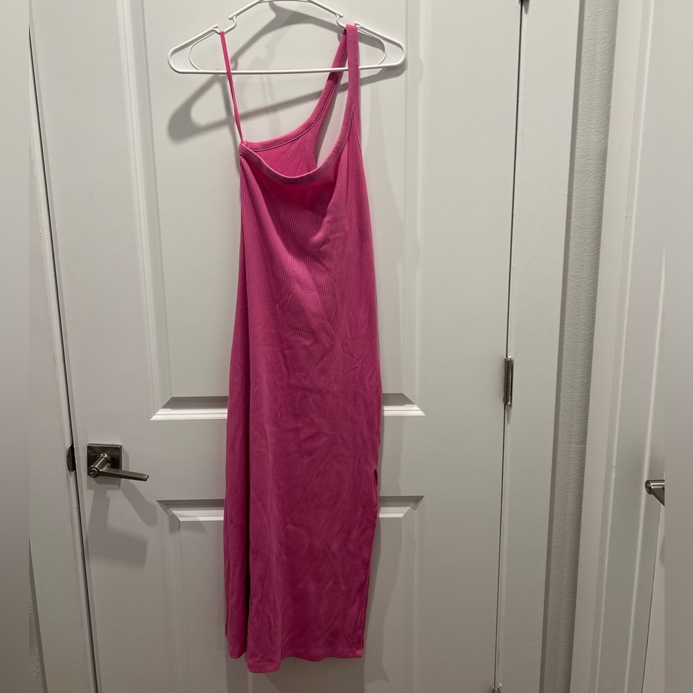 Aerie One Shoulder Midi Dress